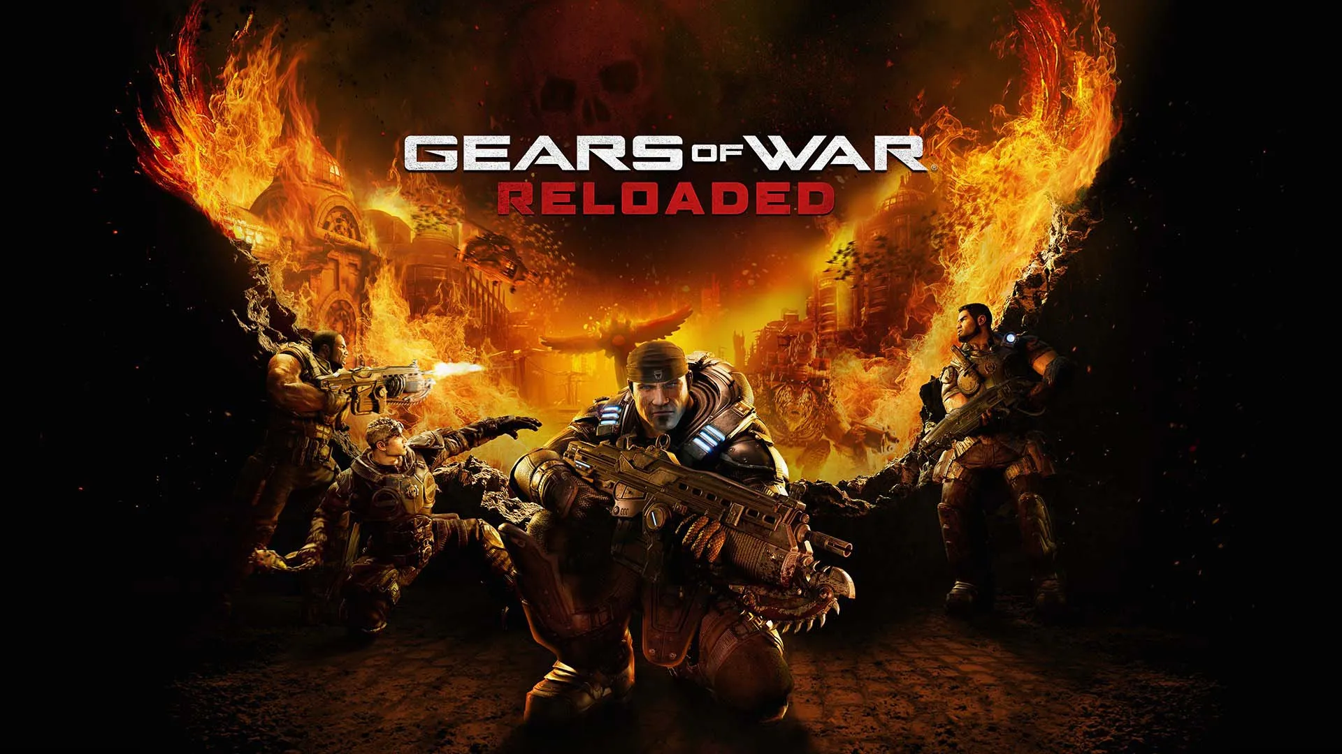 Marcus Fenix and Dominic Santiago in Gears of War: Reloaded