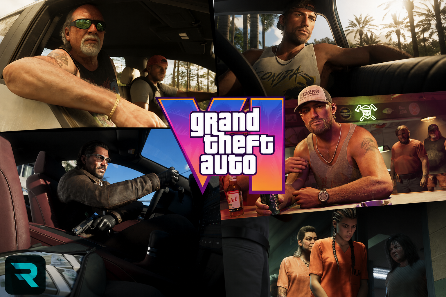 GTA 6 character portrait showing detailed skin and lighting rendering