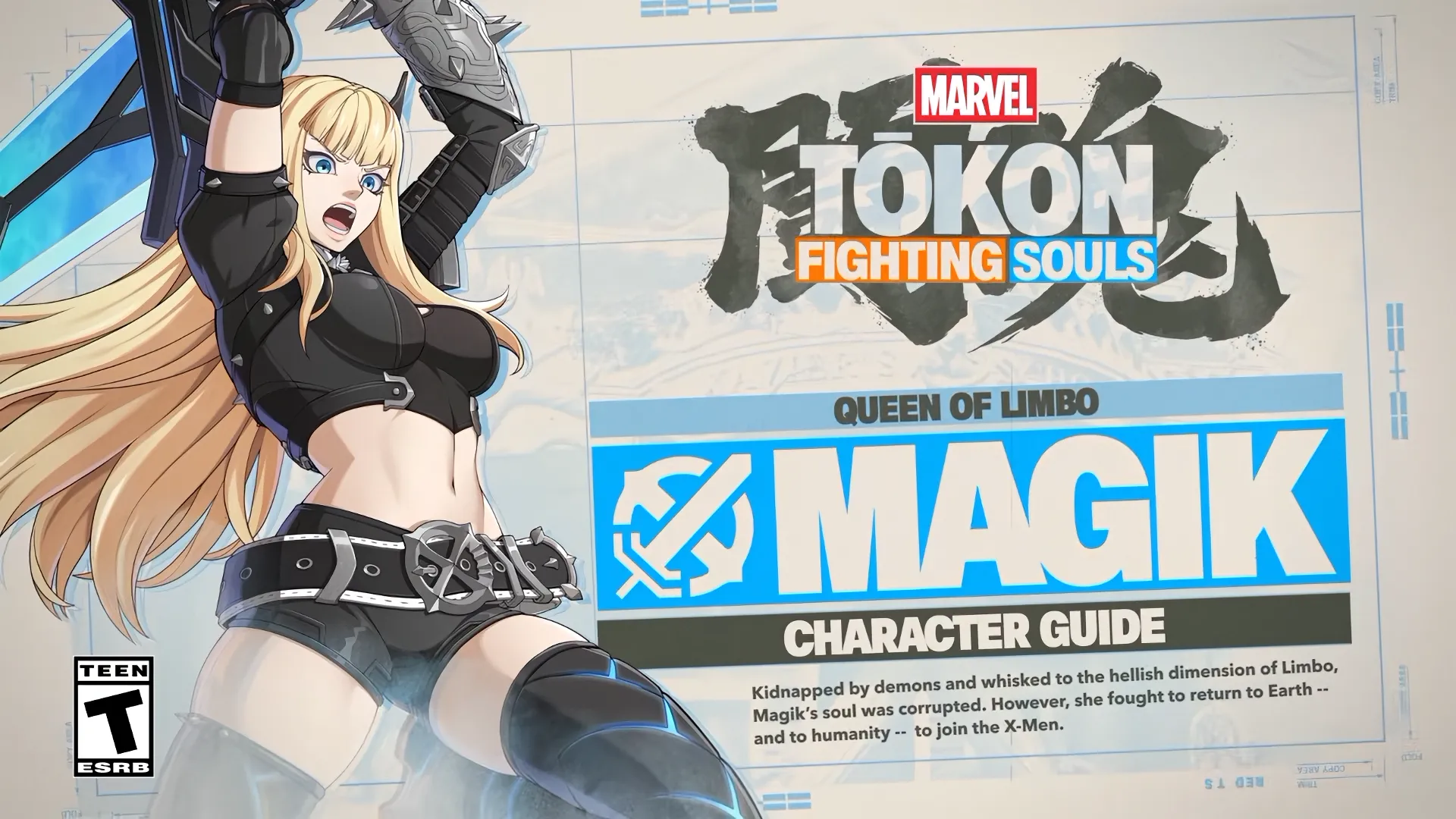 Magik using Dark Portal and her Soulsword in Marvel Tōkon: Fighting Souls