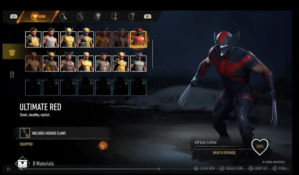 Wolverine's Red Suit