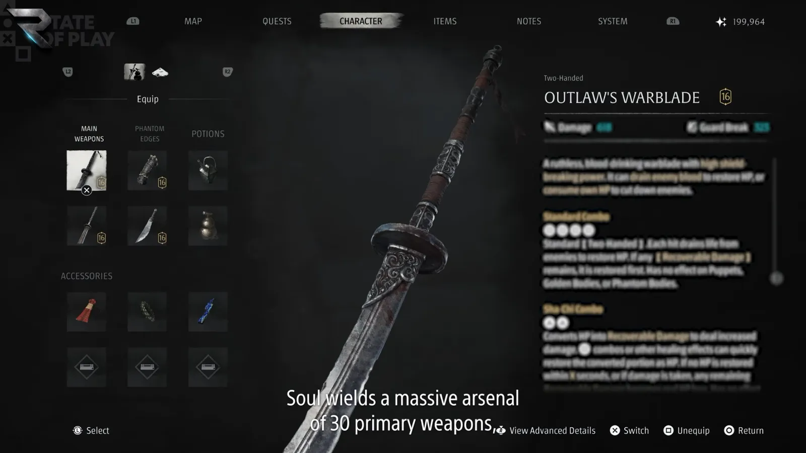 Phantom Blade Zero Arsenal