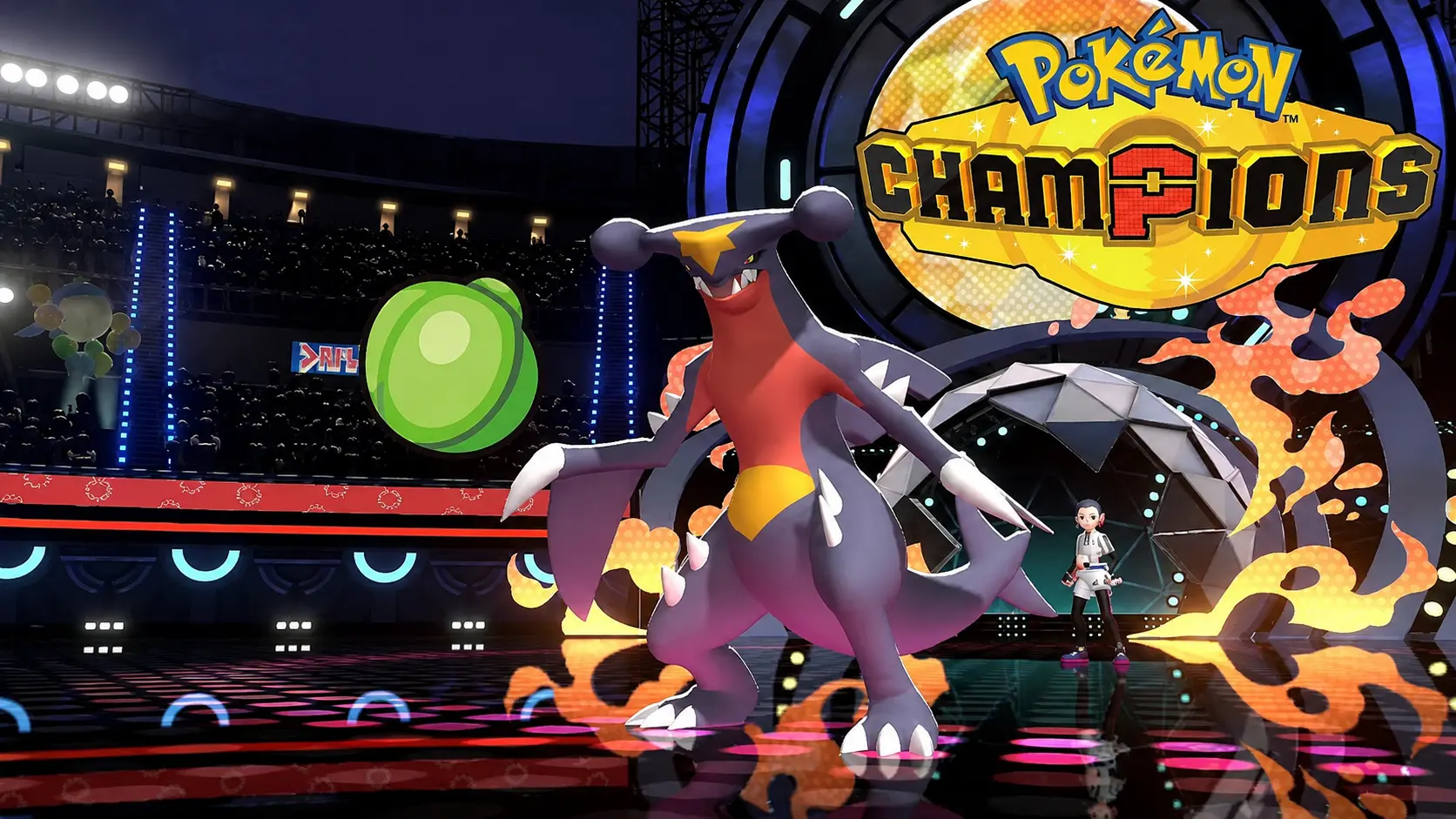 Garchomp using Earthquake in Pokémon Champions