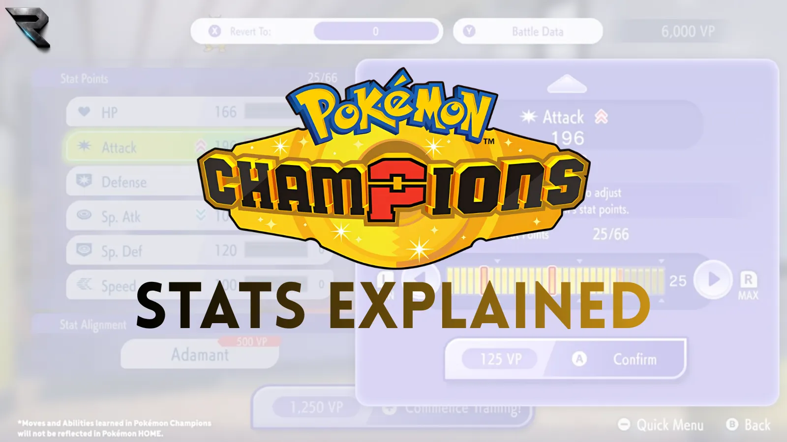 Pokémon Champions stat screen guide