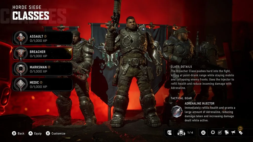 Siege Class in Gears of War: E-Day